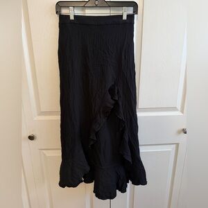 5 for $25! SHEIN Black Asymmetrical Women's Skirt